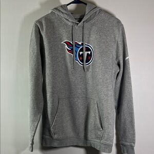 Nike Tn Titans Hoodie Sweat Shirt Women Size M Gray Titans Logo w Nike Swoosh